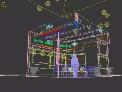 Exhibition - Area -6X6-3DMAX2009-13 3D model