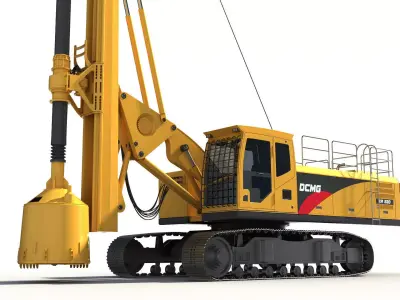 Rotary Drilling Rig 3D model purchase
