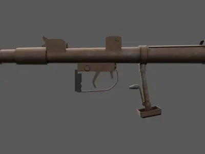 PIAT - British WW2 Weapon Low-poly 3D model