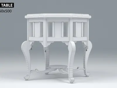 VINTAGE SIDE TABLE 3D model