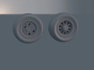Airplane Wheels 3D model