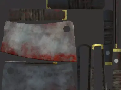 Butcher knife 3D model