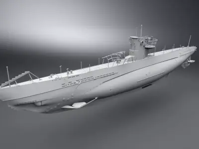 Uboat Type IIb Scale model 3D print model
