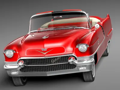 Cadillac 1956 series 62 convertible 3D model