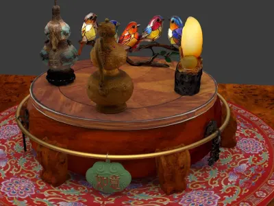 Chinese gourd  3D model