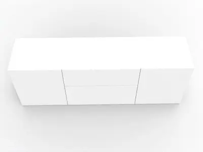 Modern Chest of Drawer Low-poly 3D model