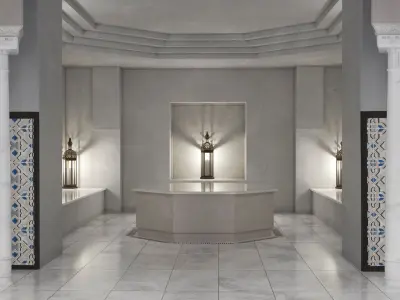  Arabic Bath Interior Blue 