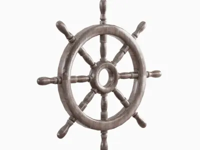 Vessel Wheel 03 Low-poly 3D model