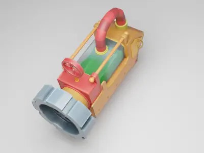 Slime Gun Low-poly 3D model