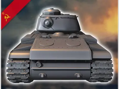 KV-85 Object 239 - Soviet army WW2 Second World East front Ostfr 3D print model
