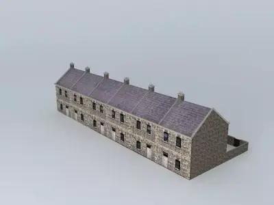 Eco Rail Cottages No 2 Dummy Old Steam Days.. Free 3D model