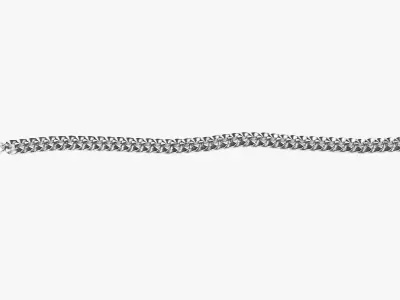 Link Chain V5 - Silver Cuban Style Bracelet  3D model