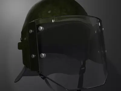 Combat helmet Zsh-1-2 Low-poly 3D model
