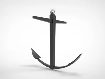 Kedge Anchor 3D model
