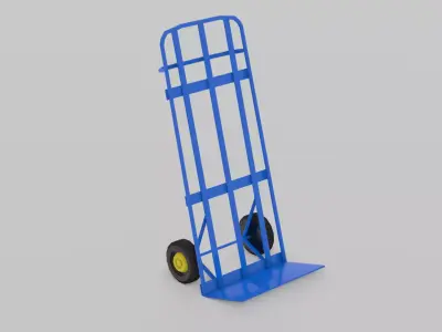 Crate Trolley Low-poly 3D model