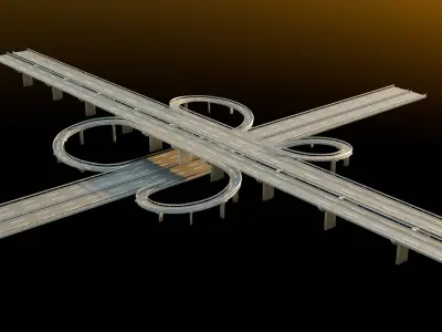 Highway Free 3D model