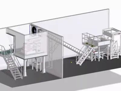 Dosing unit for packing company 3D model