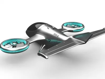 light vtol aircraft 3D model