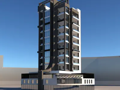 Residential Building 3D model