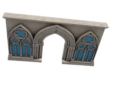 Gothic Window  3D model buy