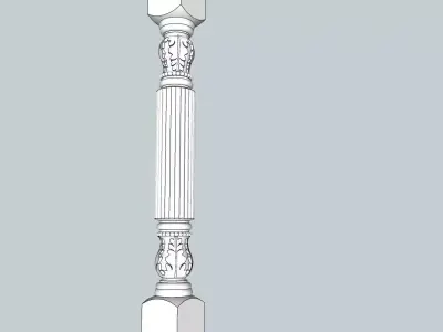 indian stone balester  3D model
