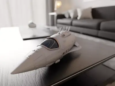 rocket 3D print model