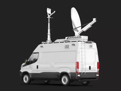 Broadcasting Van 3D model