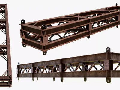 Industrial Lifting Metal Structure 3D model