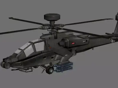 Apache Helicopter 3D model purchase