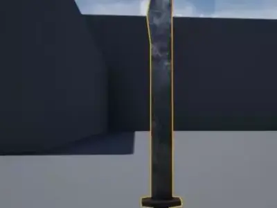 Orc Sword Free low-poly 3D model buy