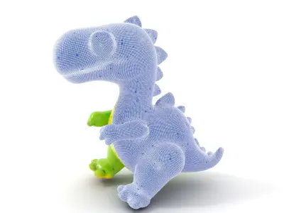 Inflatable Dinosaur Toy Model Pack for D Rendering Low-poly 3D model