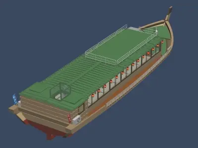 Yakatabune Organization chartered cruiser 3D model