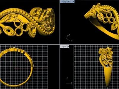 Antique Ring 3dm file 3D print model
