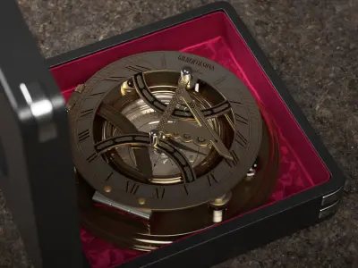 Compass Antique Brass Sundial  3D model