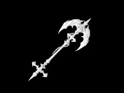 Anchor Axe Low-poly 3D model
