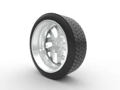 Mercedes-Benz Tire Low-poly 3D model