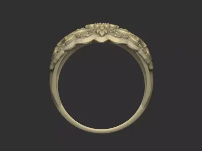 Pattern ring design vintage medieval  3D print model