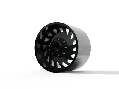REAR SPECIALITY FORGED D021 WHEEL 3D MODEL 3D model