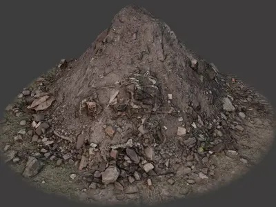 Garbage Pile Low-poly 3D model purchase