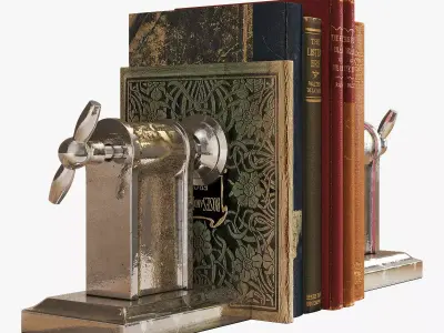 Flamant book-end helix screw 3D model
