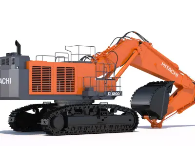 Excavator Hitachi EX1200-7 3D model
