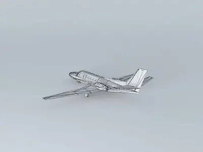 Private Cessna Citaton X with interior Free 3D model