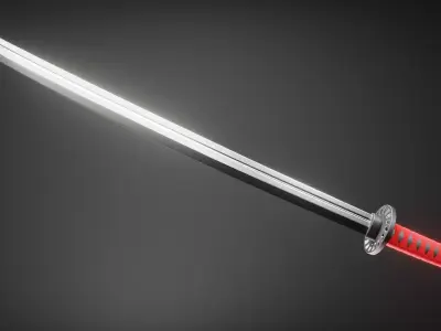 Katana Free low-poly 3D model buy