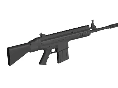 FN SCAR  automatic rifles 3D model purchase