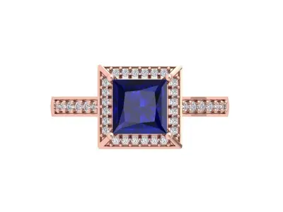 Princess Ring 3D print model 11