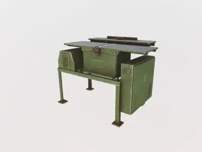 Woodworking machine bds 4 Low-poly 3D model