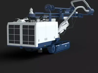 DTH DCR 20 Drill 3D model