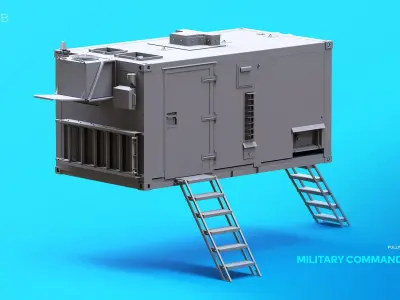Military Command Unit X2 3D model