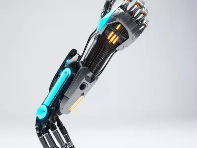 Cyberpunk Neon Arm 3D Model 3D model
