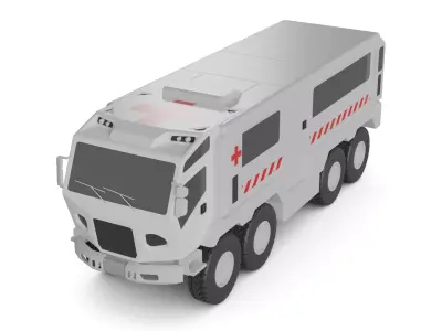 Medical Vehicle 3D model by Amara-G - PBR